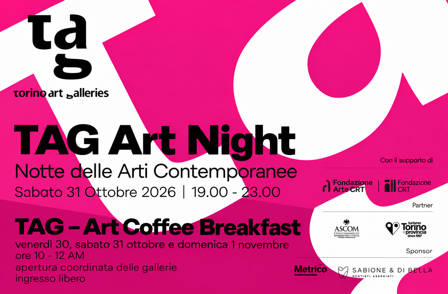 TAG ART NIGHT & TAG ART COFFEE BREAKFASTS